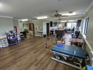 Edisto Post Acute physical therapy room
