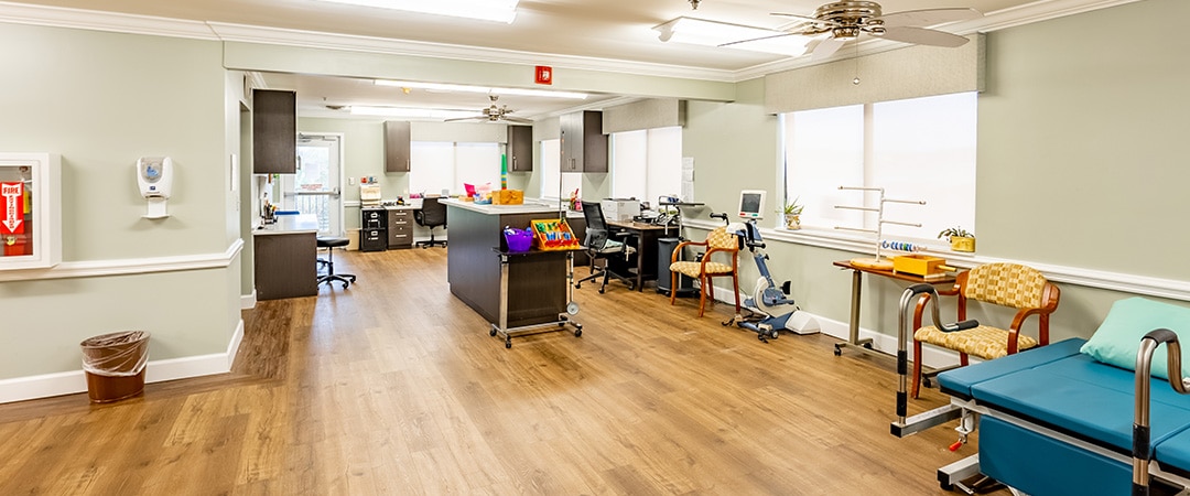 edisto post acute physical therapy room