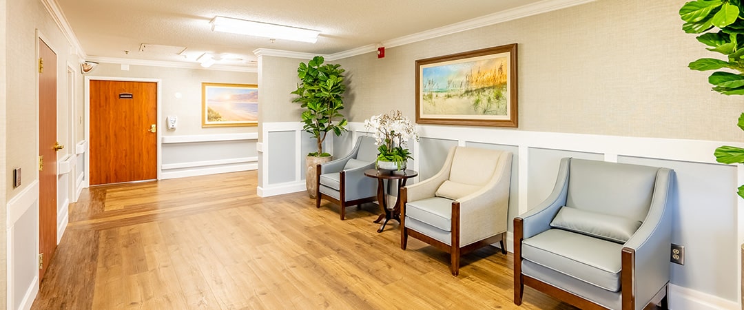 edisto post acute seating area